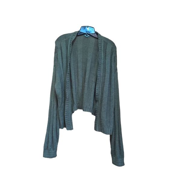 🛍️Wild Fable Green Slouchy Cropped Sweater Size Large - Picture 1 of 3